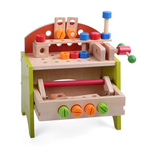 ست اسباب بازی میز ابزار چوبی Wooden tool table toy set -اسباب بازی